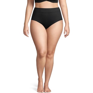 Lands’ End Women’s Tummy Control High Waisted Bikini Bottoms(Black)