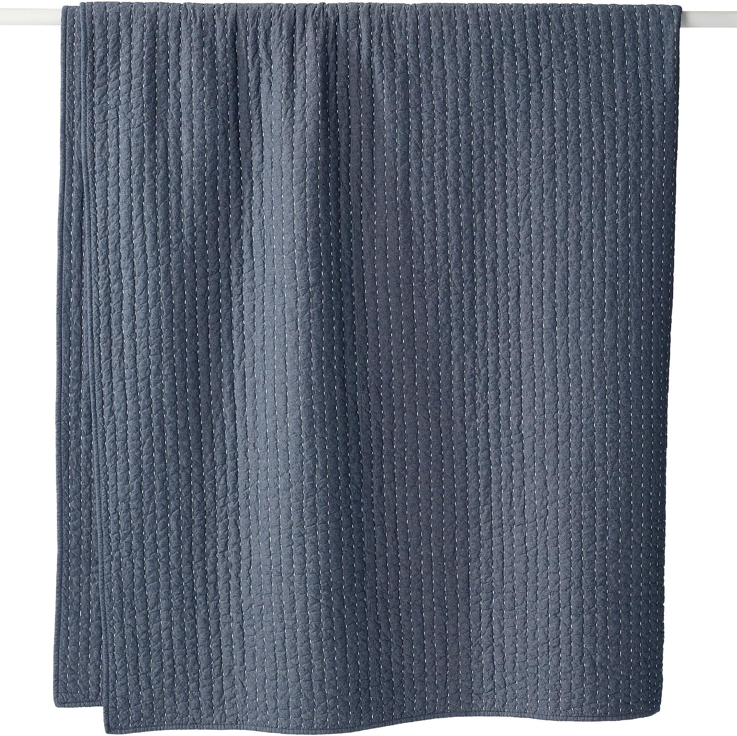 image:imageLands End Seed Stitch Quilt Dark Chambray TwinDark Chambray