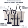 Lands’ End Solid Open Top Canvas Tote Black/black Small Regular Handle