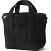 Lands’ End Solid Open Top Canvas Tote Black/black Small Regular Handle
