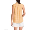 Lands’ End Women’s Sleeveless No Iron Shirt(Sweet Mango Gingham)