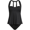 Lands’ End Women’s Sweetheart Fauxkini One Piece(Black)