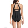 Lands’ End Women’s Sweetheart Fauxkini One Piece(Black)