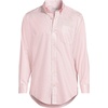 Lands’ End Men’s Traditional Fit Solid No Iron American-Grown Supima Pinpoint Buttondown Collar Dress Shirt(Light Pink Breeze Ditsy)