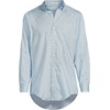 Lands’ End Men’s Traditional Fit Solid No Iron American-Grown Supima Pinpoint Buttondown Collar Dress Shirt(Oasis Blue/White Ditsy)