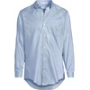 Lands’ End Men’s Traditional Fit Solid No Iron American-Grown Supima Pinpoint Buttondown Collar Dress Shirt(Soft French Blue Dot)