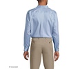 Lands’ End Men’s Traditional Fit Solid No Iron American-Grown Supima Pinpoint Buttondown Collar Dress Shirt(Soft French Blue Dot)