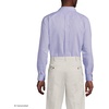 Lands’ End Men’s Traditional Fit Solid No Iron American-Grown Supima Pinpoint Buttondown Collar Dress Shirt(Washed Amethyst Stripe)