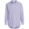 Lands’ End Men’s Traditional Fit Solid No Iron American-Grown Supima Pinpoint Buttondown Collar Dress Shirt(Washed Amethyst Stripe)