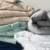 Lands’ End Solid Essential Pureloft Box Comforter Deep Sea Navy Full-Queen(Deep Sea Navy)