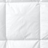 Lands’ End Solid Essential Pureloft Box Comforter Deep Sea Navy Full-Queen(White)