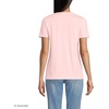 Lands’ End Women’s Relaxed American-Grown Supima Cotton V-Neck T-Shirt(Sea Salt Pink)