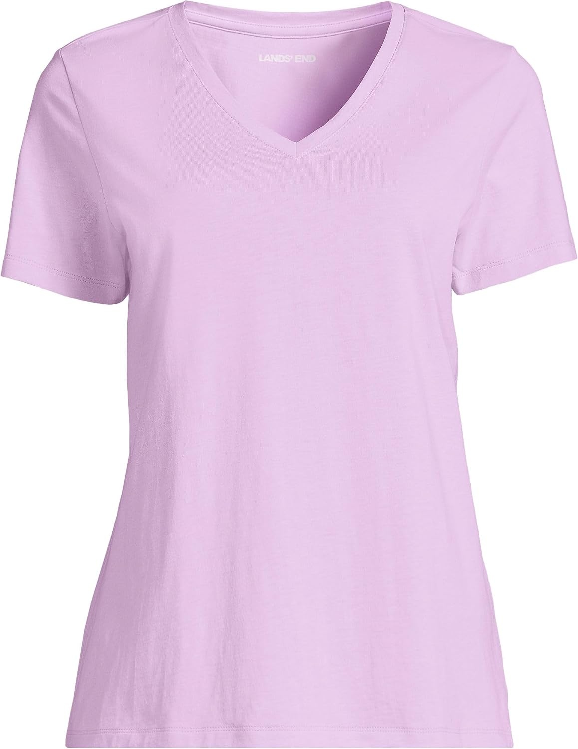 image:imageLands End Womens Supima VNeck TShirtLilac Breeze