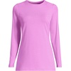 Lands’ End Women’s Plus Size Lightweight Jersey Skimming Long Sleeve Crew Neck T-Shirt(Aster Pink)