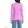 Lands’ End Women’s Plus Size Lightweight Jersey Skimming Long Sleeve Crew Neck T-Shirt(Aster Pink)
