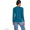 Lands’ End Women’s Plus Size Lightweight Jersey Skimming Long Sleeve Crew Neck T-Shirt(Baltic Teal)