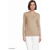Lands’ End Women’s Plus Size Lightweight Jersey Skimming Long Sleeve Crew Neck T-Shirt(French Pecan Heather)