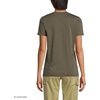 Lands’ End Women’s Supima V-Neck T-Shirt(Forest Moss)