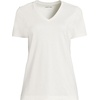 Lands’ End Women’s Supima V-Neck T-Shirt(Ivory)