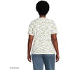 Lands’ End Women’s Supima V-Neck T-Shirt(Ivory Multi Floral Vine)