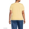 Lands’ End Women’s Supima V-Neck T-Shirt(Pale Sunbeam Yellow)