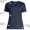Lands’ End Women’s Supima V-Neck T-Shirt(Radiant Navy)
