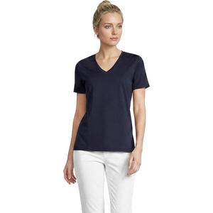 Lands’ End Women’s Supima V-Neck T-Shirt(Radiant Navy)