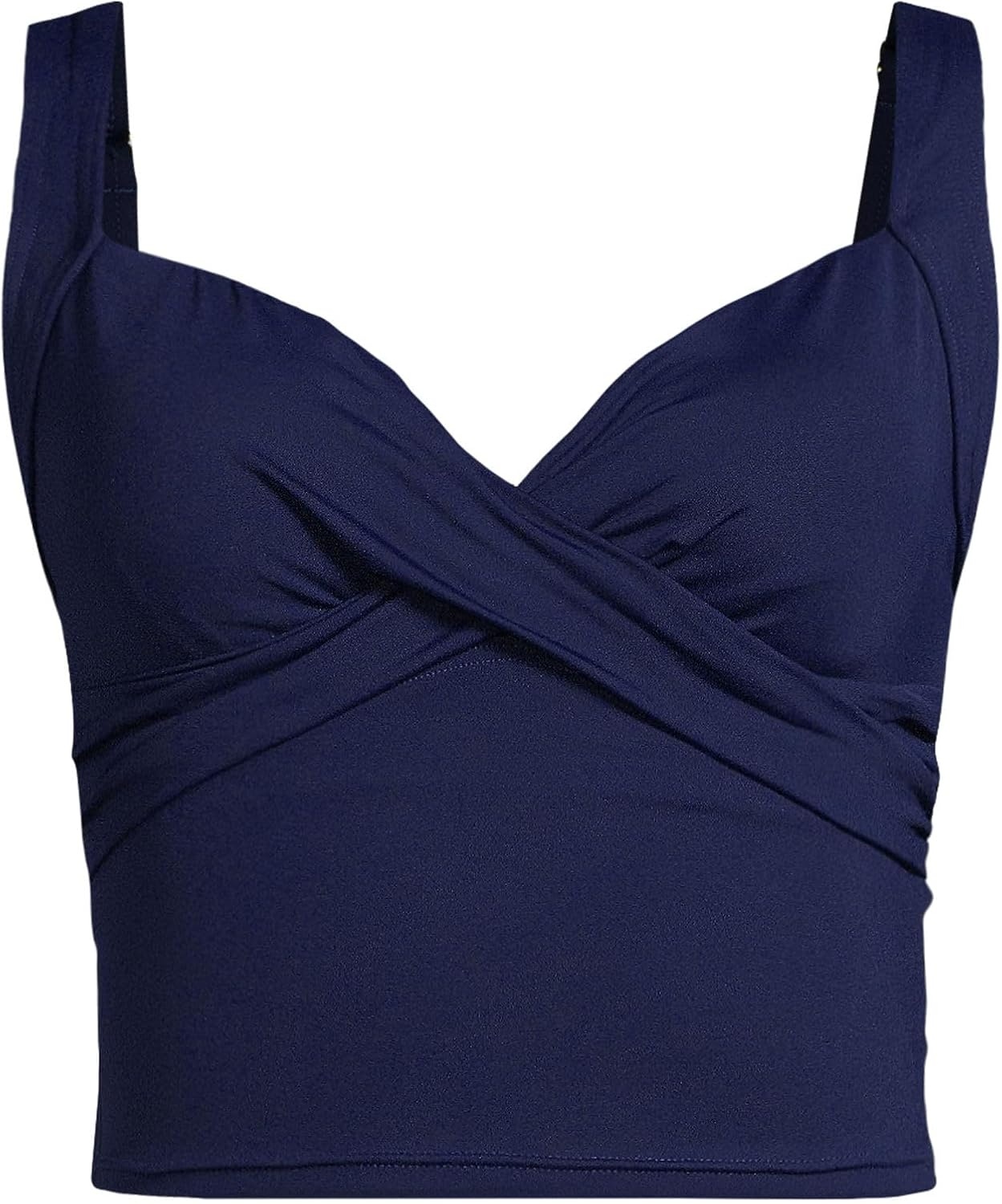 image:imageLands End Womens Wrap Midkini TopDeep Sea Navy