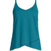 Lands’ End Women’s Chlorine Resistant Wrap Tankini Swimsuit Top(Paradise Teal)