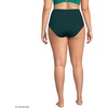 Lands’ End Women’s Ribbed Smoothing High Waisted Bikini Bottoms(Deep Balsam)