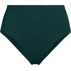 Lands’ End Women’s Ribbed Smoothing High Waisted Bikini Bottoms(Deep Balsam)