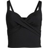 Lands’ End Women’s Wrap Midkini Top(Black)
