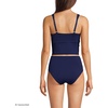 Lands’ End Women’s Wrap Midkini Top(Deep Sea Navy)