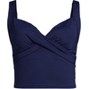 Lands’ End Women’s Wrap Midkini Top(Deep Sea Navy)