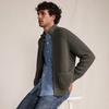 Lands’ End Men’s Long Sleeve Drifter Full Zip Cardigan Sweater(Forest Moss)