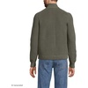 Lands’ End Men’s Long Sleeve Drifter Full Zip Cardigan Sweater(Forest Moss)