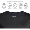 Lands’ End Women’s Supima Crew Neck T-Shirt | American-Grown Supima Cotton, Relaxed Fit, Tagless, Mid-Hip Length, Layering, Petite and Plus Sizes(Black)