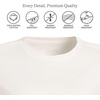 Lands’ End Women’s Supima Crew Neck T-Shirt | American-Grown Supima Cotton, Relaxed Fit, Tagless, Mid-Hip Length, Layering, Petite and Plus Sizes(Ivory)