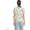Lands’ End Women’s Supima Crew Neck T-Shirt | American-Grown Supima Cotton, Relaxed Fit, Tagless, Mid-Hip Length, Layering, Petite and Plus Sizes(Ivory/Blue Blooms)