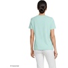 Lands’ End Women’s Supima Crew Neck T-Shirt | American-Grown Supima Cotton, Relaxed Fit, Tagless, Mid-Hip Length, Layering, Petite and Plus Sizes(Pale Sky)