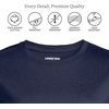 Lands’ End Women’s Supima Crew Neck T-Shirt | American-Grown Supima Cotton, Relaxed Fit, Tagless, Mid-Hip Length, Layering, Petite and Plus Sizes(Radiant Navy)