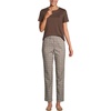 Lands’ End Women’s Supima Crew Neck T-Shirt | American-Grown Supima Cotton, Relaxed Fit, Tagless, Mid-Hip Length, Layering, Petite and Plus Sizes(Rich Coffee)