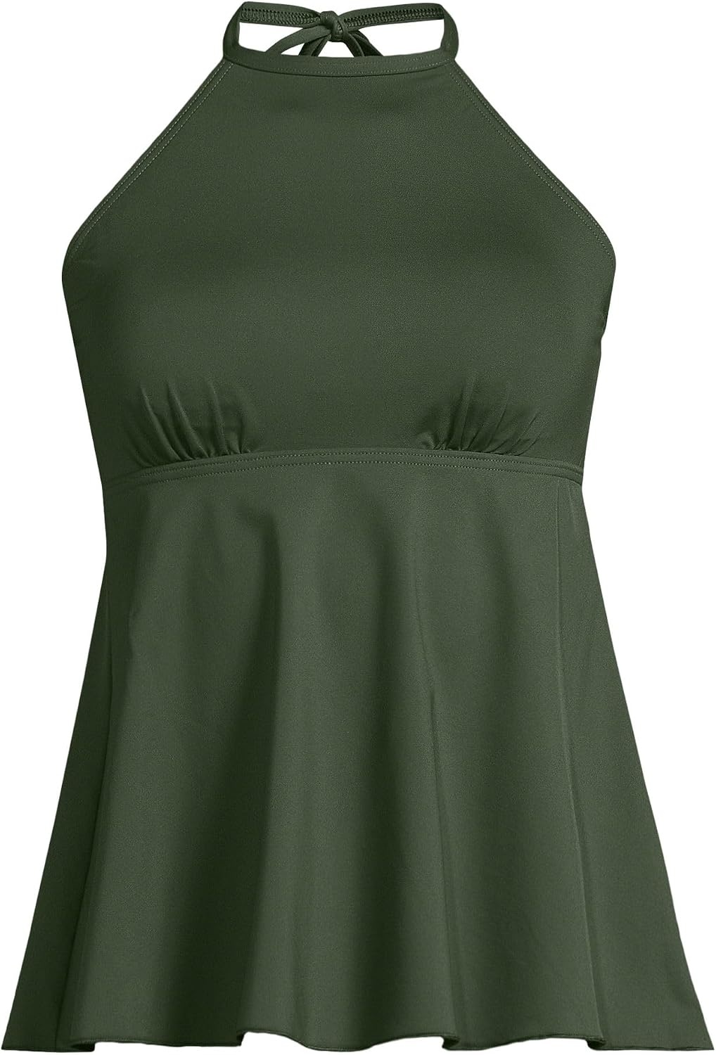 image:imageLands End Womens Halter Tankini TopRich Olive Green