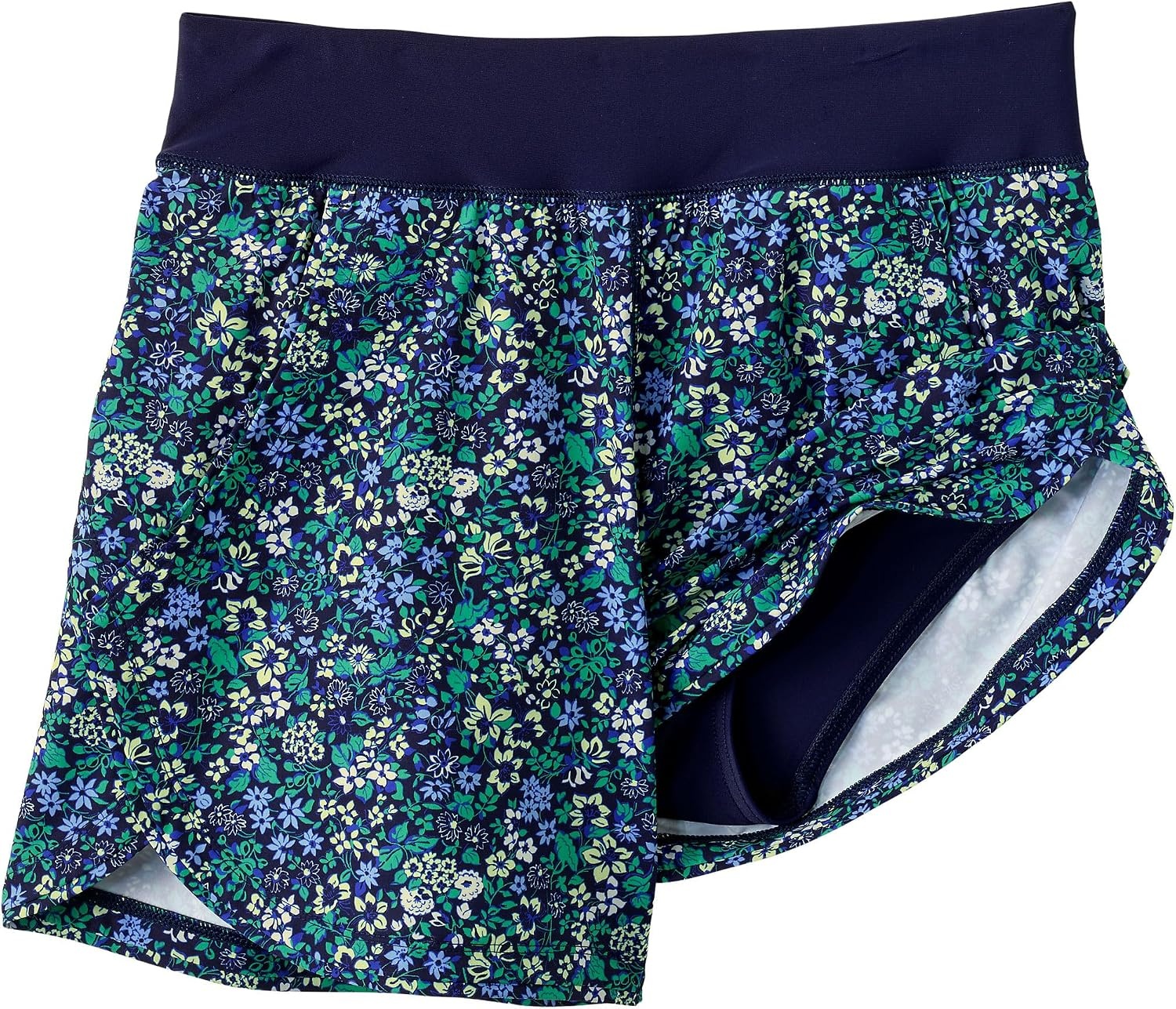 image:imageLands End Womens Sunshade UPF 50 5 Board ShortsNavy Multi Ditsy Floral