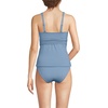Lands’ End Women’s D-Cup Plunge Tankini Top(Dusk Sky)