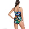 Lands’ End Women’s D-Cup Plunge Tankini Top(Navy/Exploded Poppy Floral)