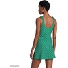 Lands’ End Women’s Flutter Tie Tankini Top(Green/Navy Geo Floral)