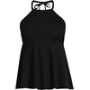 Lands’ End Women’s Halter Tankini Top(Black)