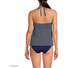 Lands’ End Women’s Halter Tankini Top(Navy/Egret White Stripe)