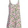 Lands’ End Women’s Mini Swim Dress(Floral Blossom/White/Pink)